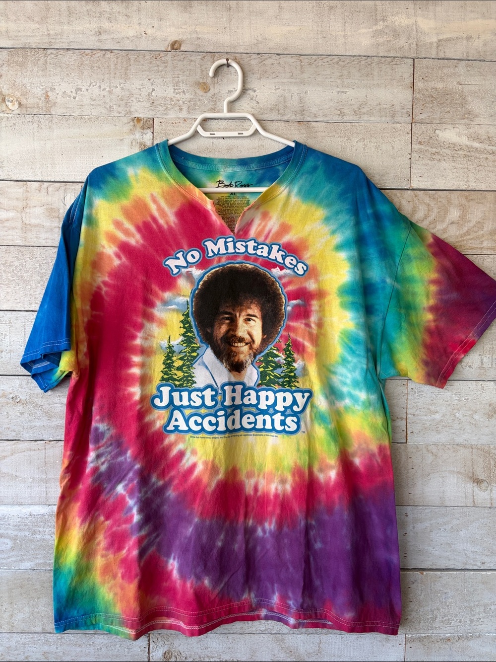 Vibrant Bob Ross Tie Dye T-Shirt